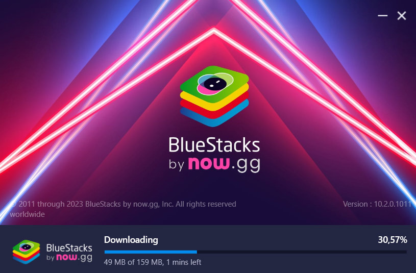 installing bluestack on your computer.